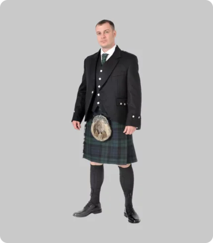 8 Yard Black Watch Kilt_Full Highland Dress Package