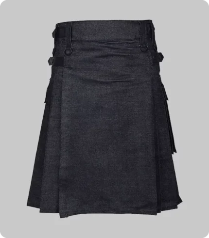 Active Men Denim Utility Kilt