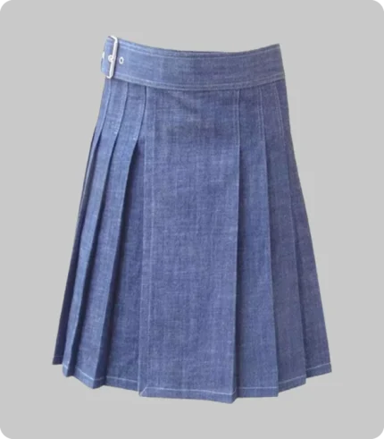 Blue Denim Kilt For Men