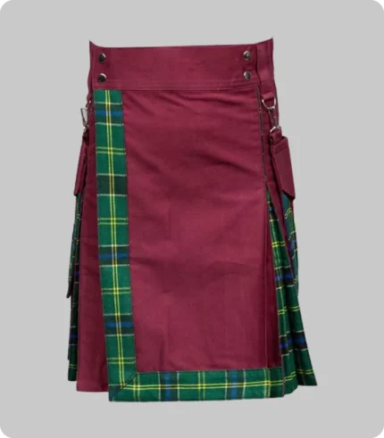 Burgundy Style Hybrid Kilt