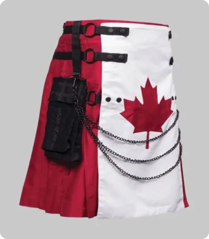 Canadian Flag Canvas Utility Kilt