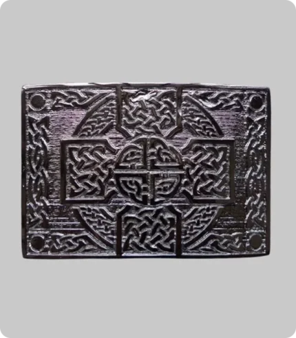 Celtic Cross Knot Work Kilt Belt Buckle