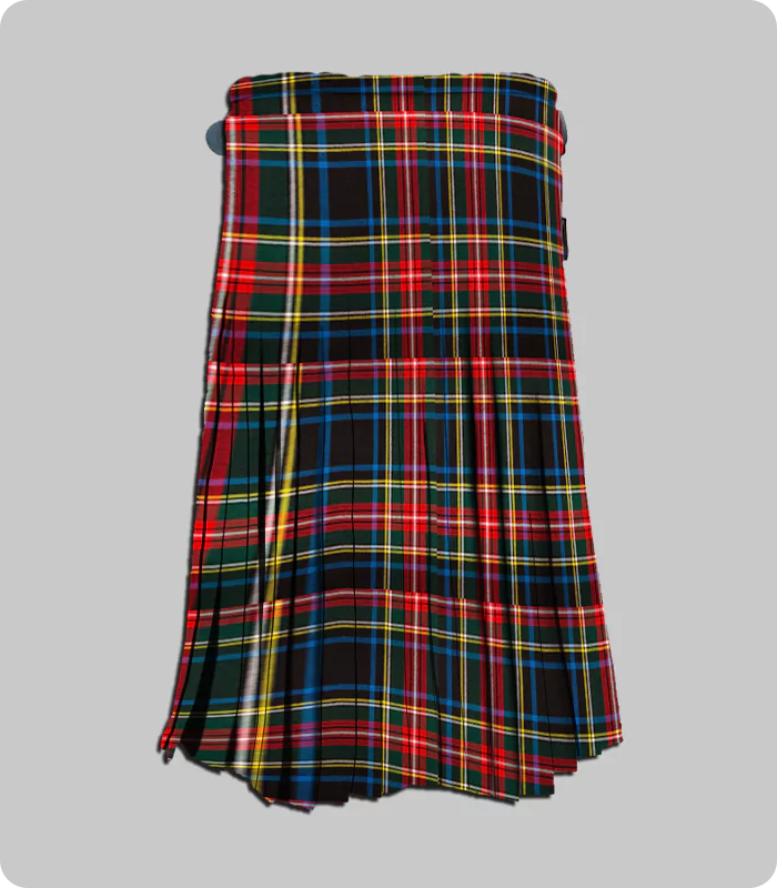 Custom Made Black Stewart Tartan Trousers