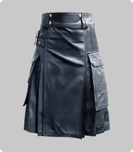 Handmade Real Leather Kilt