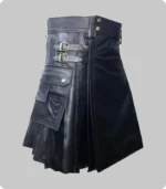 Handmade Real Leather Kilt