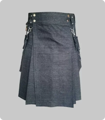 Indigo Blue Denim Kilt