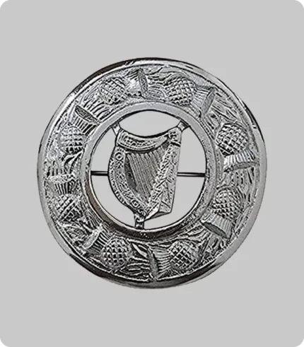 Irish Harp Kilt Brooch