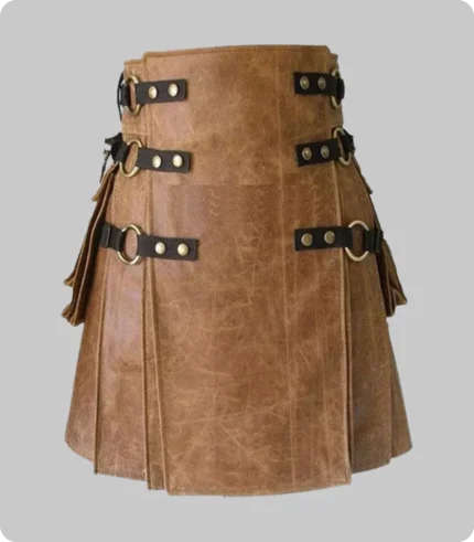 Leather Kilts for Men, 100% Genuine Leather Kilt