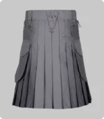 Modern Utility Kilt With Cargo Pockets