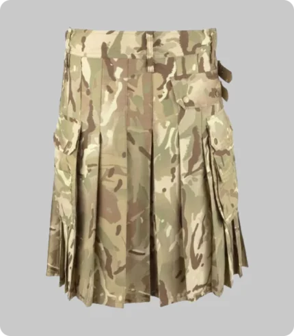 Multi Camouflage Kilt For Men