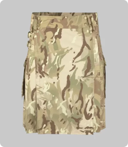 Multi Camouflage Kilt For Men