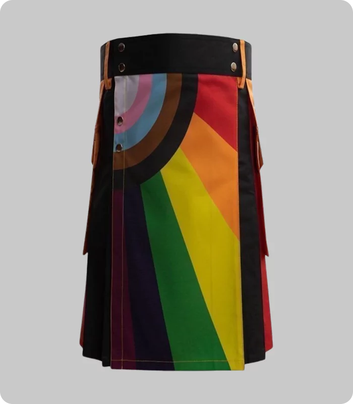 New Fashion Rainbow kilt For Men