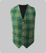 Premium Quality Irish National Tartan Waistcoat