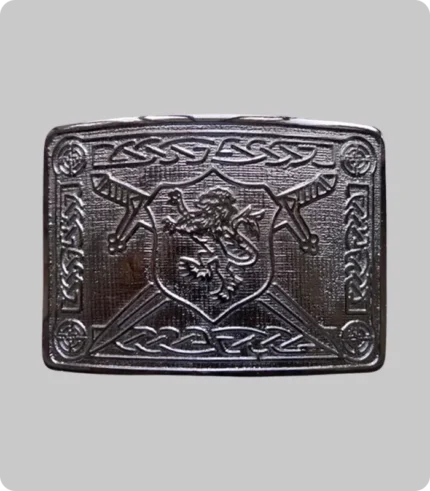 Saltire Lion Rampant Kilt Belt Buckle