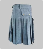 Sky Blue Denim Kilt