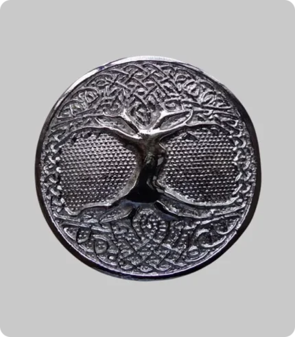 Tree Celtic Round Kilt Belt Buckle