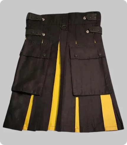 Women Black Hybrid Kilt