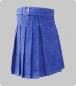 blue denim kilt