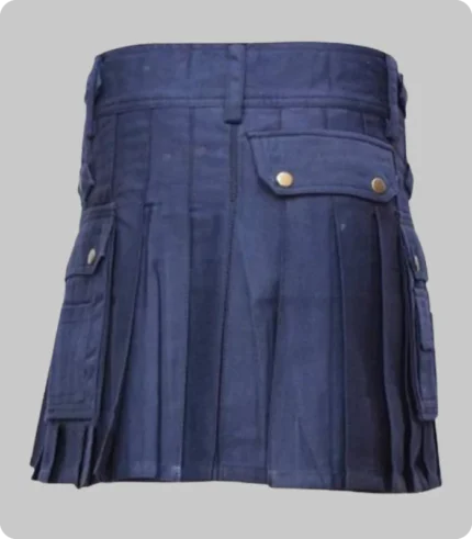 womens utility kilt dark blue