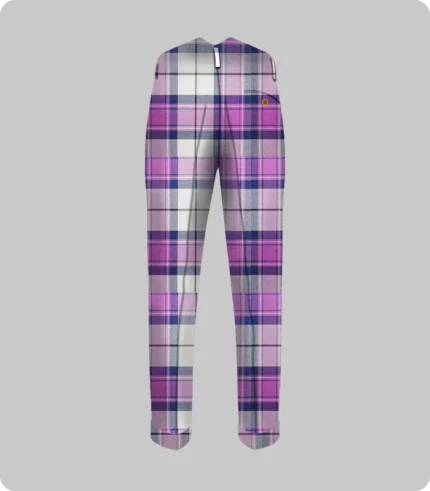 Custom Made Kerr Orchid Tartan Trouser